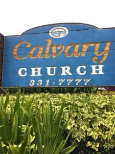 calvary church sign